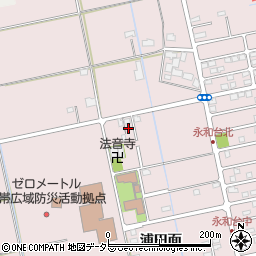 愛知県愛西市大井町浦田面275周辺の地図