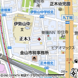 愛知県名古屋市中区正木3丁目周辺の地図