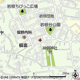 愛知県日進市岩崎町岩根223周辺の地図