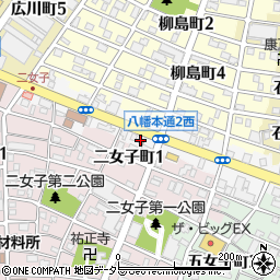 名古屋二女子郵便局 ＡＴＭ周辺の地図