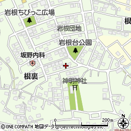 愛知県日進市岩崎町岩根225周辺の地図