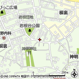 愛知県日進市岩崎町岩根20周辺の地図