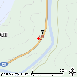 岡山県美作市太田168-3周辺の地図