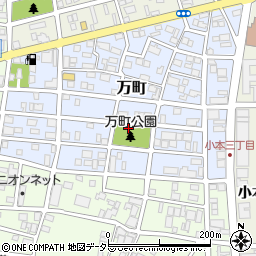 愛知県名古屋市中川区万町周辺の地図