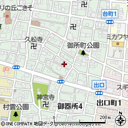愛知県名古屋市昭和区御器所3丁目30-13周辺の地図