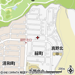 滋賀県大津市緑町周辺の地図