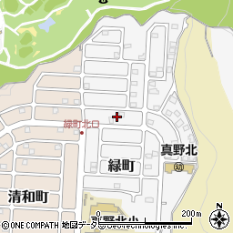 滋賀県大津市緑町周辺の地図