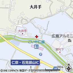 島根県大田市仁摩町大国宮村162周辺の地図