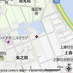 愛知県津島市半頭町東之割周辺の地図