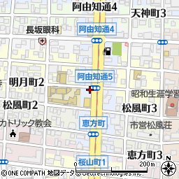 昭和警察署阿由知交番周辺の地図