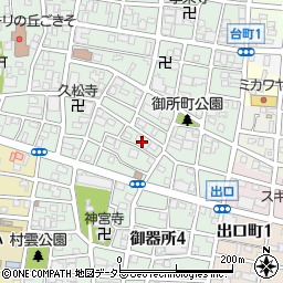 愛知県名古屋市昭和区御器所3丁目30周辺の地図