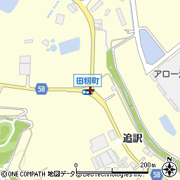 田籾町周辺の地図