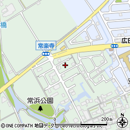 滋賀県近江八幡市安土町常楽寺1984周辺の地図