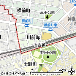 愛知県名古屋市中村区川前町544周辺の地図
