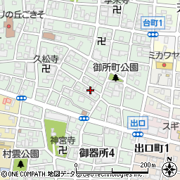愛知県名古屋市昭和区御器所3丁目30-5周辺の地図
