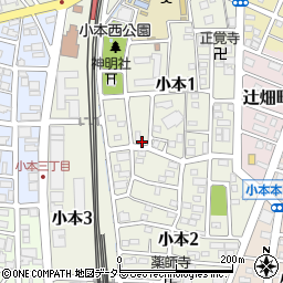 愛知県名古屋市中川区小本周辺の地図