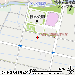 愛知県愛西市落合町（上通）周辺の地図