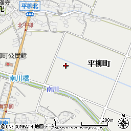滋賀県東近江市平柳町周辺の地図