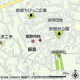 愛知県日進市岩崎町岩根205周辺の地図