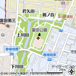愛知県名古屋市中川区富田町大字春田周辺の地図