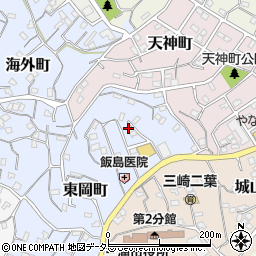 神奈川県三浦市東岡町周辺の地図