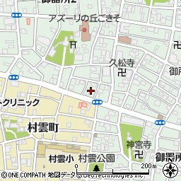 愛知県名古屋市昭和区御器所2丁目17周辺の地図