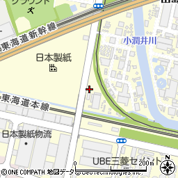静岡県富士市中河原新田周辺の地図