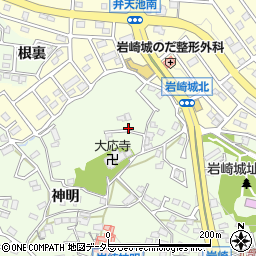愛知県日進市岩崎町周辺の地図