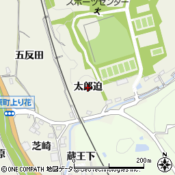 愛知県豊田市篠原町（太郎迫）周辺の地図
