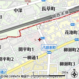愛知県名古屋市中川区八田本町周辺の地図