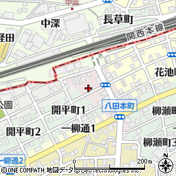 名古屋八田郵便局周辺の地図