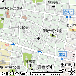 愛知県名古屋市昭和区御器所3丁目30-18周辺の地図
