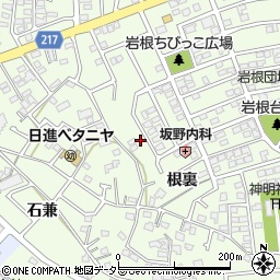 愛知県日進市岩崎町岩根252周辺の地図