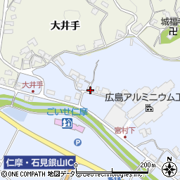 島根県大田市仁摩町大国宮村185周辺の地図