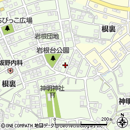 愛知県日進市岩崎町岩根30周辺の地図