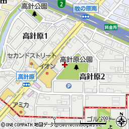 愛知県名古屋市名東区高針原周辺の地図