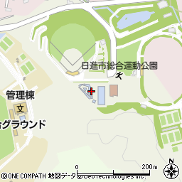 日進市総合運動公園プール周辺の地図