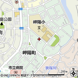 神奈川県三浦市岬陽町周辺の地図