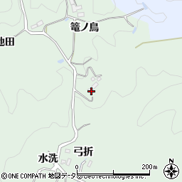 愛知県豊田市足助町弓折4周辺の地図