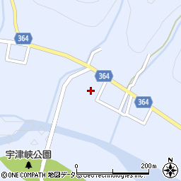 京都府京都市右京区京北下宇津町（中）周辺の地図