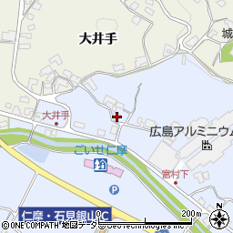 島根県大田市仁摩町大国宮村183周辺の地図