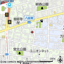 アメニティー八田周辺の地図