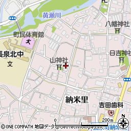 静岡県駿東郡長泉町納米里周辺の地図