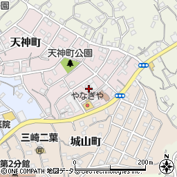 神奈川県三浦市天神町7周辺の地図