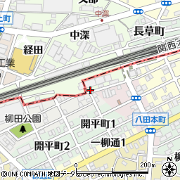 愛知県名古屋市中川区野田町周辺の地図