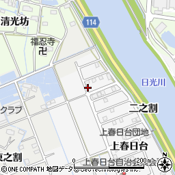 愛知県津島市鹿伏兎町（上郷）周辺の地図