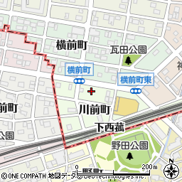 愛知県名古屋市中村区川前町520周辺の地図
