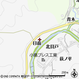 愛知県豊田市桑田和町日面周辺の地図