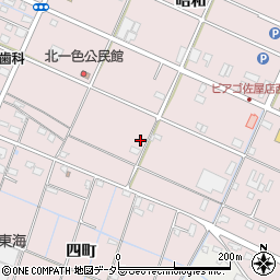 愛知県愛西市北一色町昭和370周辺の地図