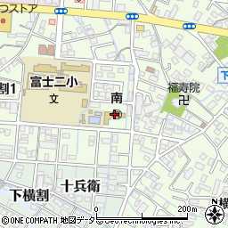 富士市立南保育園周辺の地図
